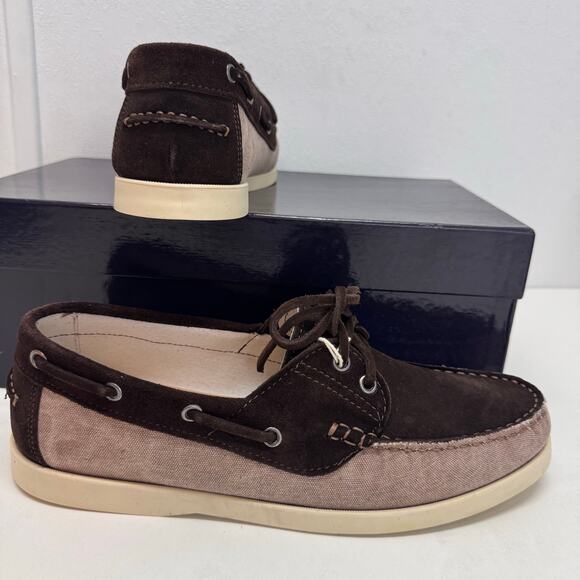 New Men\'s Stefano Bonfiglioli Brown Suede Leather Loafer Boat Shoes sz 42 / US 9 main image 5
